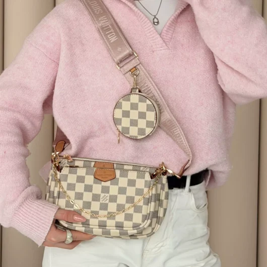 Louis Vuitton 3 в 1 ,бежева клітка ЛЮКС