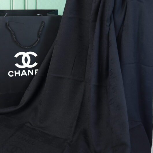 ПАЛАНТИН ШАРФ CHANEL двосторонній чорний