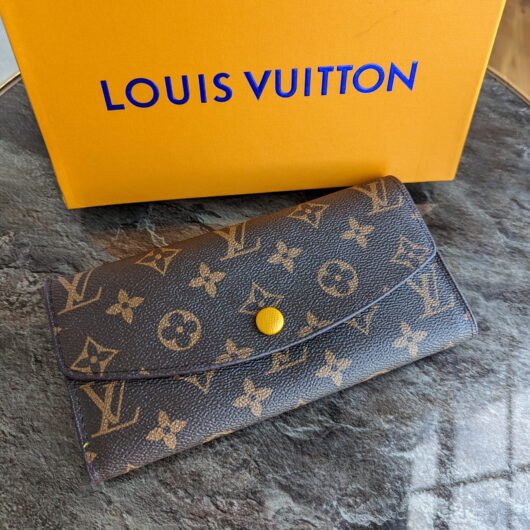 Гаманець Louis Vuitton конверт великий жовтий овал LUX якість у фірмовій коробці