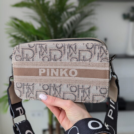 Сумка жіноча Pinko бежевий текстиль