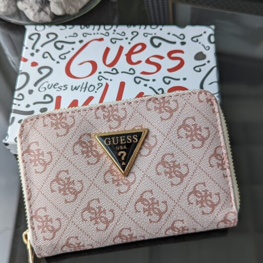 Гаманець Guess маленький пудровий