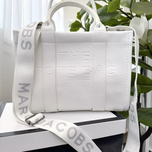 Сумка шопер Marc Jacobs Tote Bag BIG SIZE білий