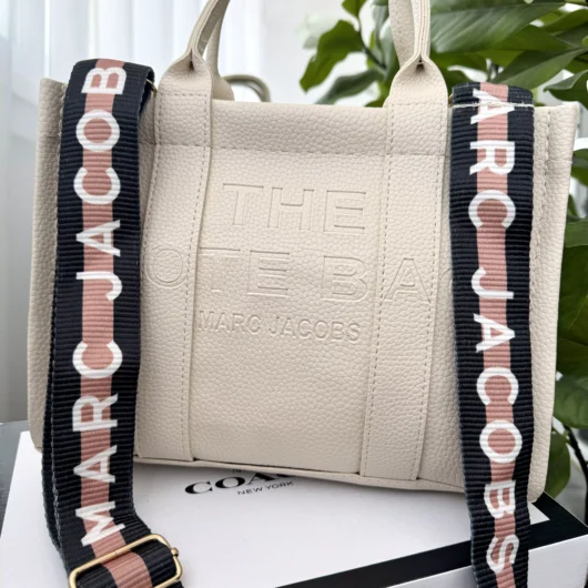 Сумка шопер Marc Jacobs Tote Bag BIG SIZE молочний