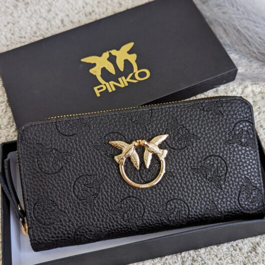Гаманець Pinko чорний золото