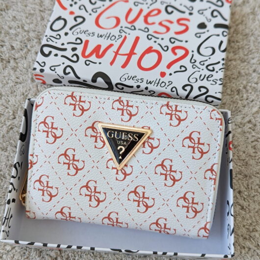 Гаманець Guess маленький білий