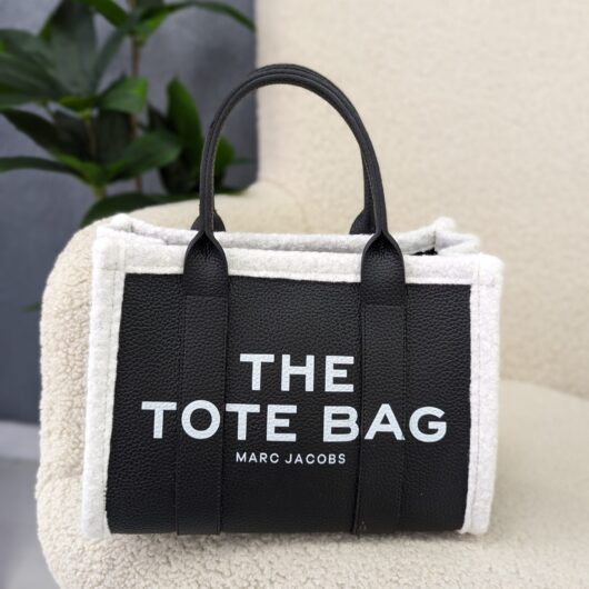 Сумка Marc Jacobs Tote Bag з хутром чорний