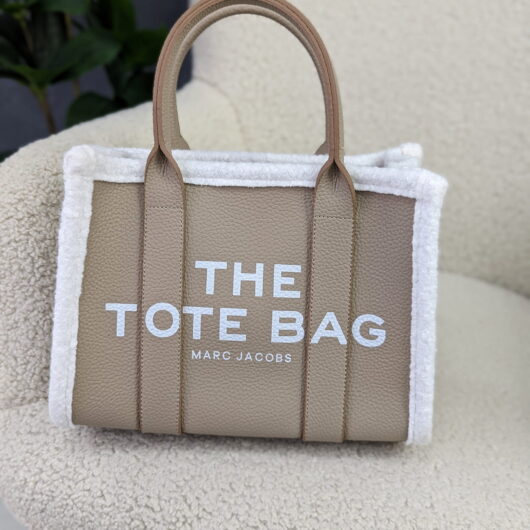 Сумка Marc Jacobs Tote Bag з хутром бежевий