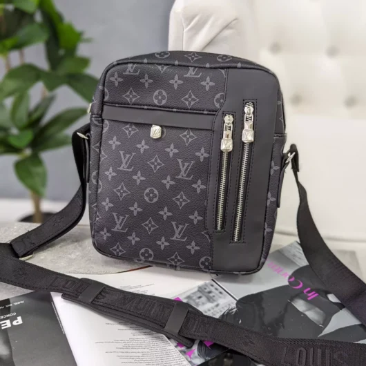 Сумка Чоловіча Louis Vuitton ЧЕРЕЗ ПЛЕЧО чорна класична