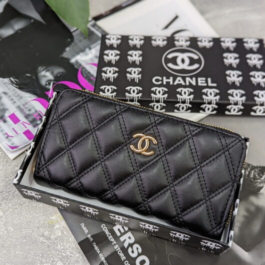 Гаманець CHANEL великий чорний