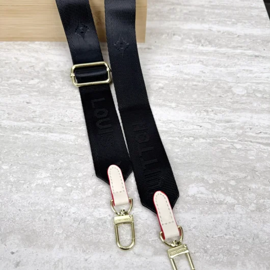 Ремінь LOUIS VUITTON чорний+світлий беж