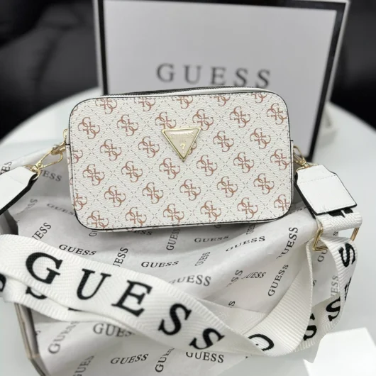 Сумочка Guess кросс-боді білий+білий
