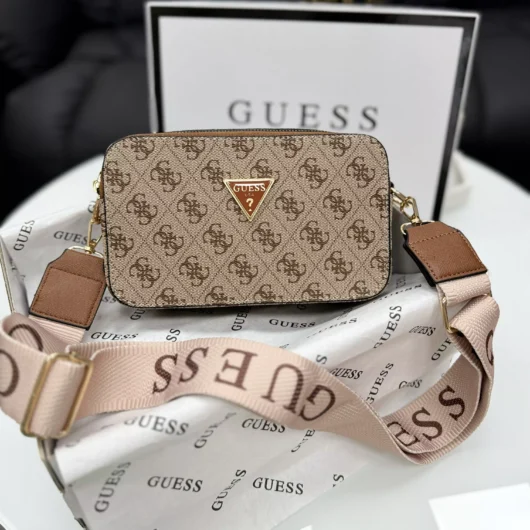 Сумочка Guess кросс-боді бежевий