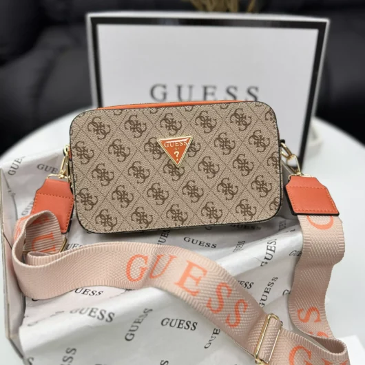 Сумочка Guess кросс-боді бежевий+оранж