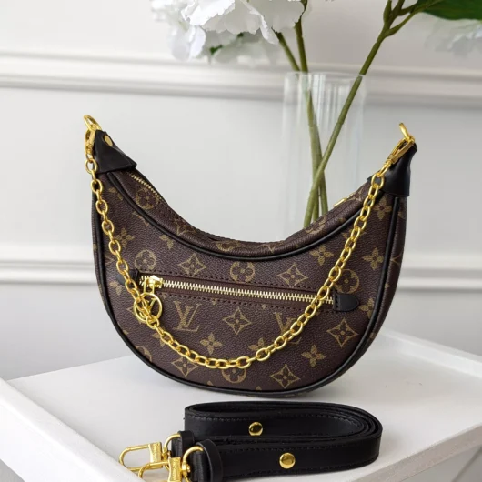 Сумка Louis Vuitton Loop коричневий+чорний