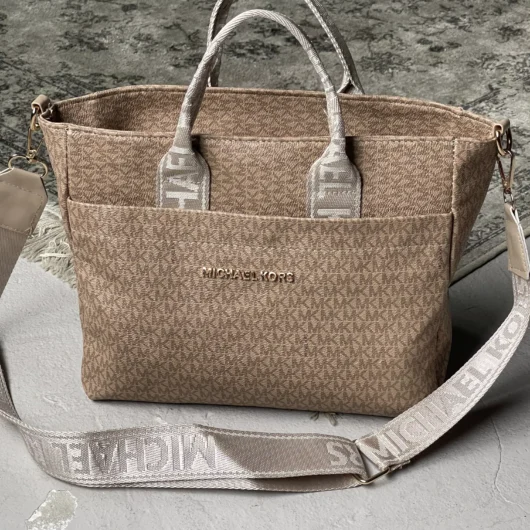 Сумка Michael Kors Medium шопер бежевий