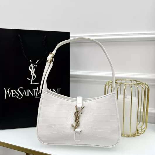 Сумка Yves Saint Laurent біла рептилія