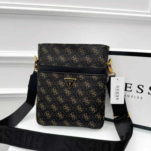 Чоловіча Сумка Guess через плече LUX коричневий