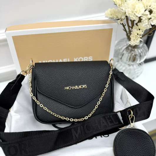 Сумка кросс боді Michael Kors Майкл Корс 2 в 1 чорний класичний