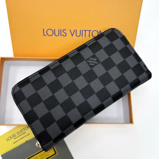 Гаманець унісекс Louis Vuitton LUX  сірий шахмати