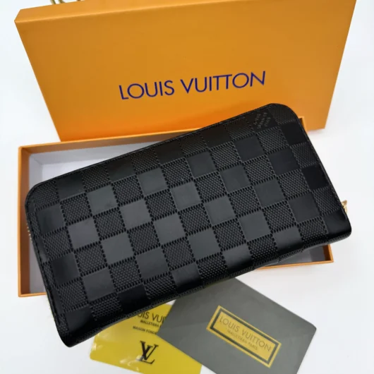 Гаманець унісекс Louis Vuitton LUX  чорний шахмати