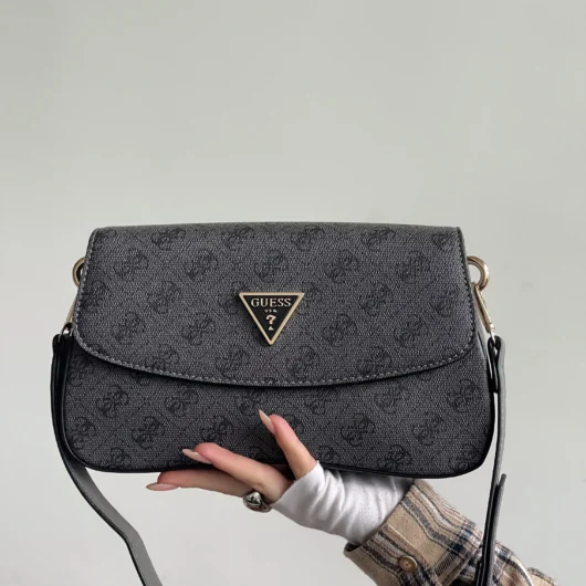 Сумка жіноча Guess Noelle багет сірий