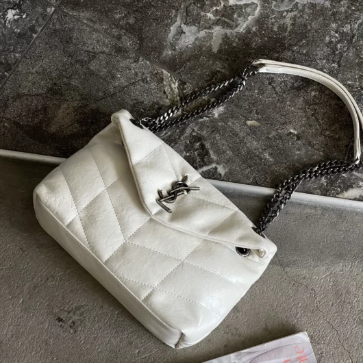 Сумка Saint Laurent  Loulou Medium LUX молочний