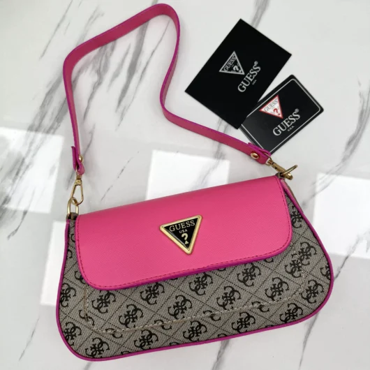 Сумка Guess MINI багет фукси