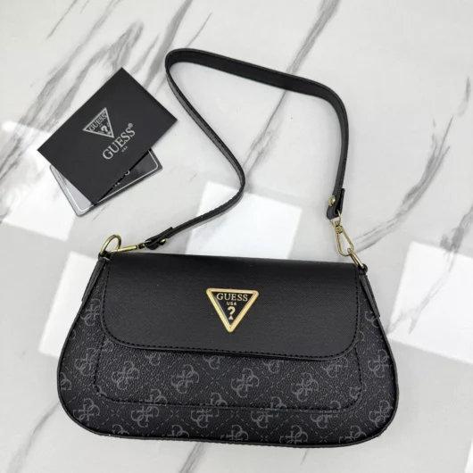 Сумка Guess MINI багет чорний