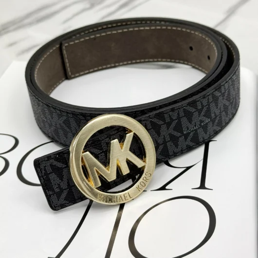 Ремінь унісекс Michael Kors чорний золото