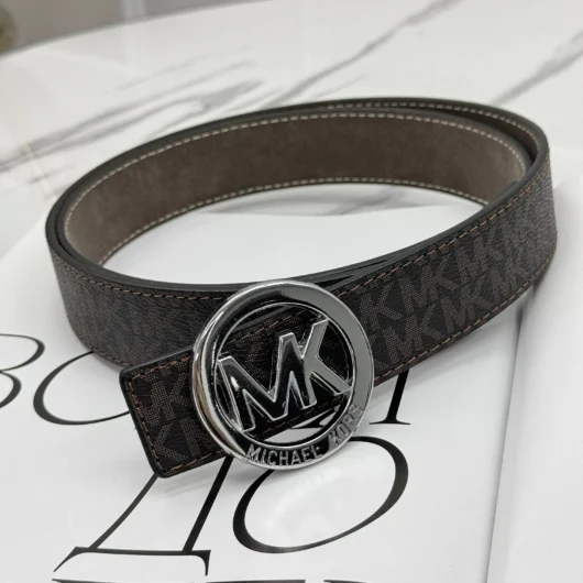 Ремінь унісекс Michael Kors коричневий срібло