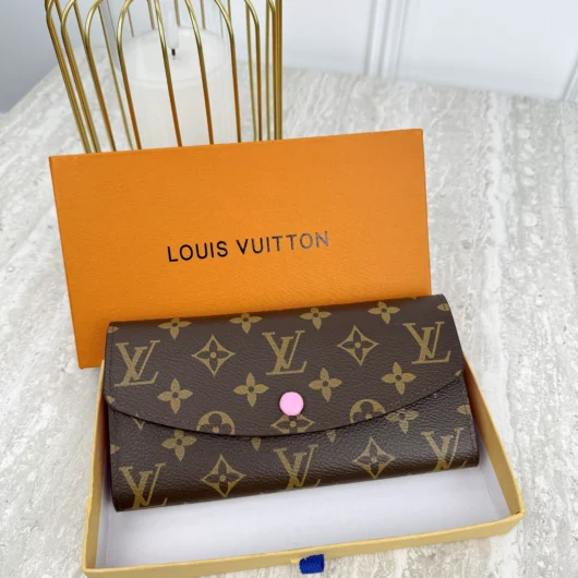 Гаманець Louis Vuitton конверт великий рожевий овал LUX якість у фірмовій коробці