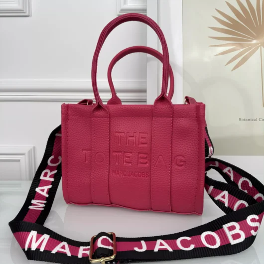 Сумка шопер Marc Jacobs Tote Bag MINI малиновий