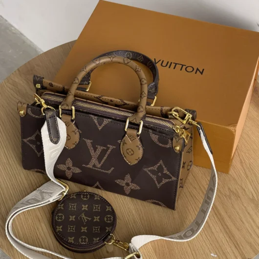 Сумка Louis Vuitton Monogram Reverse OnTheGo коричневий моногам