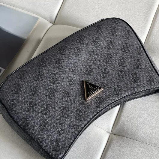 Сумка жіноча Guess Noelle багет 2 в 1 сірий