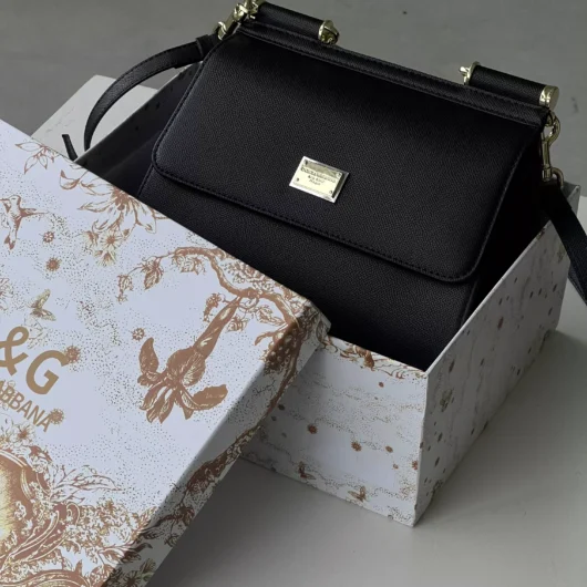 Сумка Dolce&Gabbana Sicily 26cm — Premium чорний