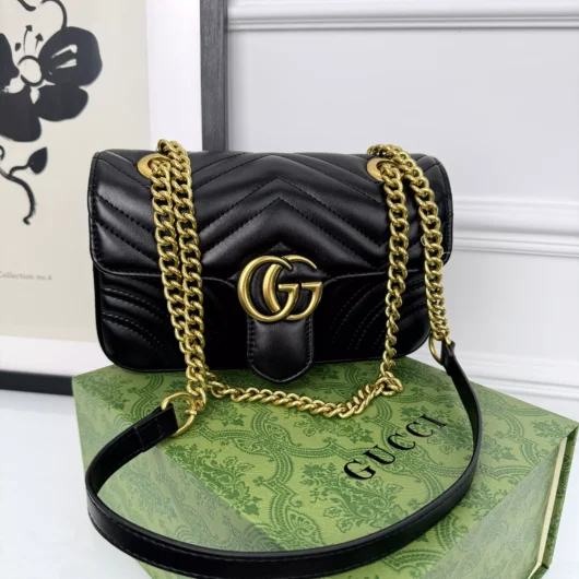 Gucci Marmont Mini Shoulder — (Premium) чорний