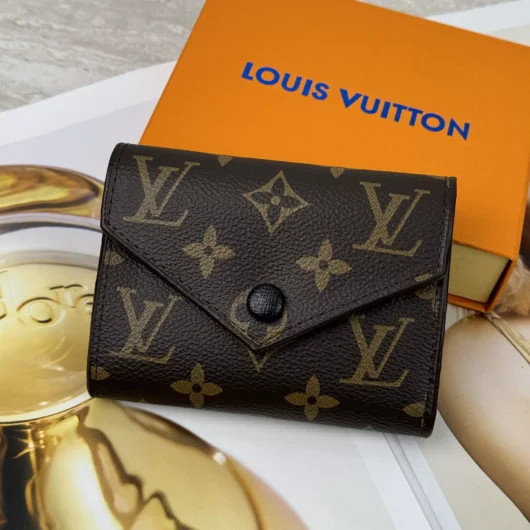 Гаманець Louis Vuitton конверт міні-  LUX якість у фірмовій коробці чорний