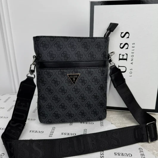 Чоловіча Сумка Guess через плече LUX сірий