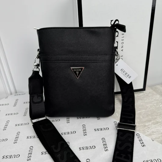 Чоловіча Сумка Guess через плече LUX чорний