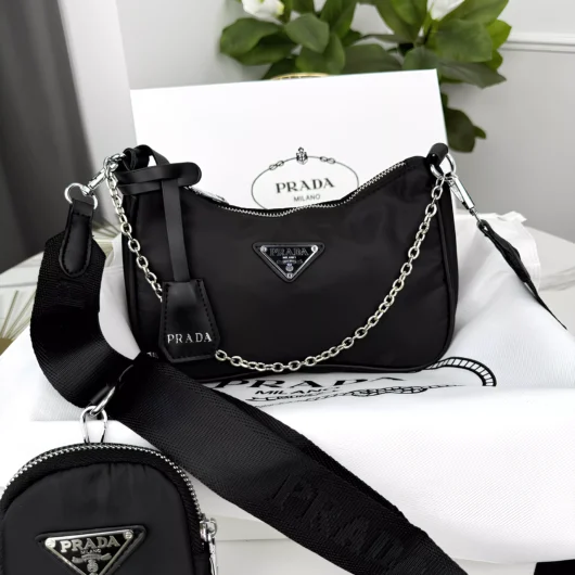 Сумка жіноча Prada ЛЮКС якість чорний