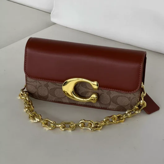 Сумочка клатч Coach Idol Bag коричневий