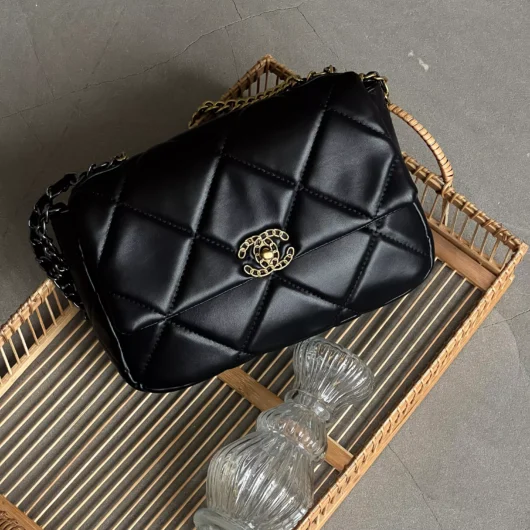 Сумка Сhanel 19 Flap Bag BIG size чорний