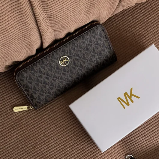 Гаманець жіночій Michael Kors великий логотип коричневий