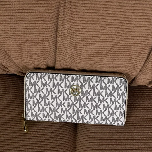 Гаманець жіночій Michael Kors великий логотип білий
