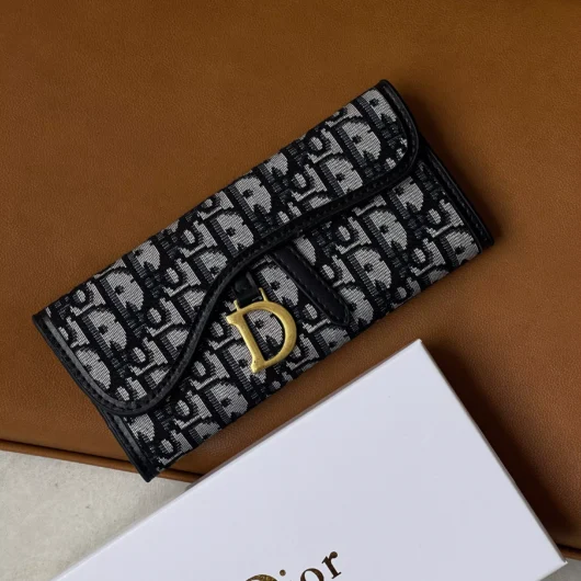 Гаманець-візитниця Christian Dior Saddle  сірий