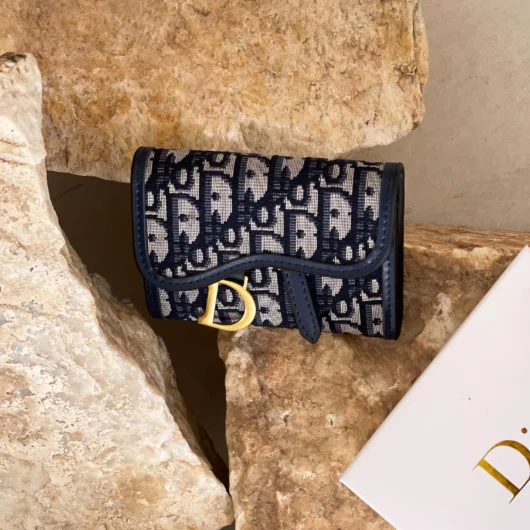 Гаманець Christian Dior Saddle mini синій