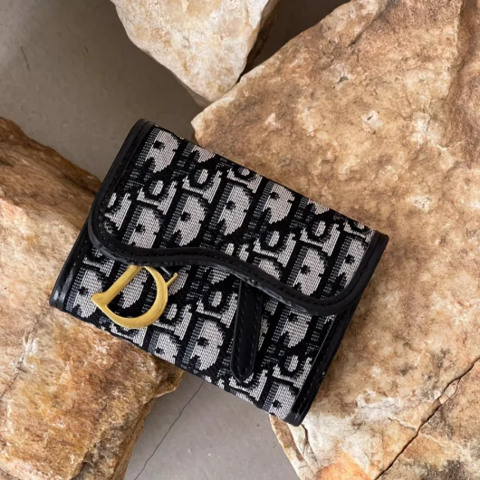 Гаманець Christian Dior Saddle mini сірий