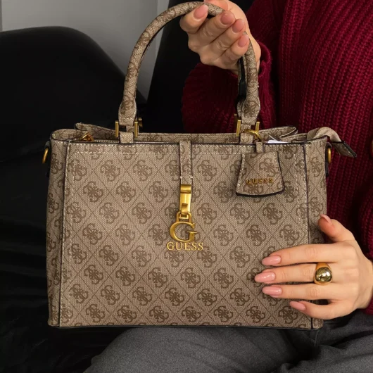 Сумка Guess James medium бежевий