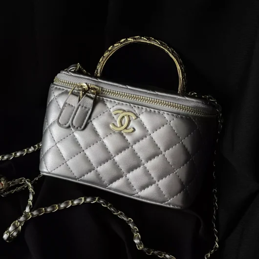 Сумка Chanel Classic Lambskin серебро