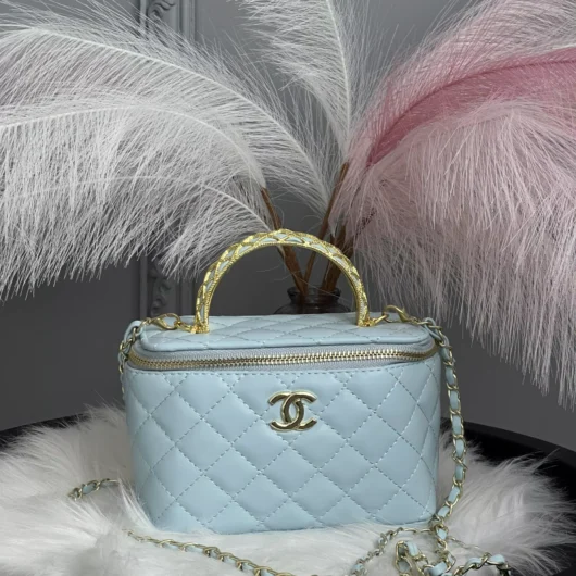 Сумка Chanel Classic Lambskin голубий